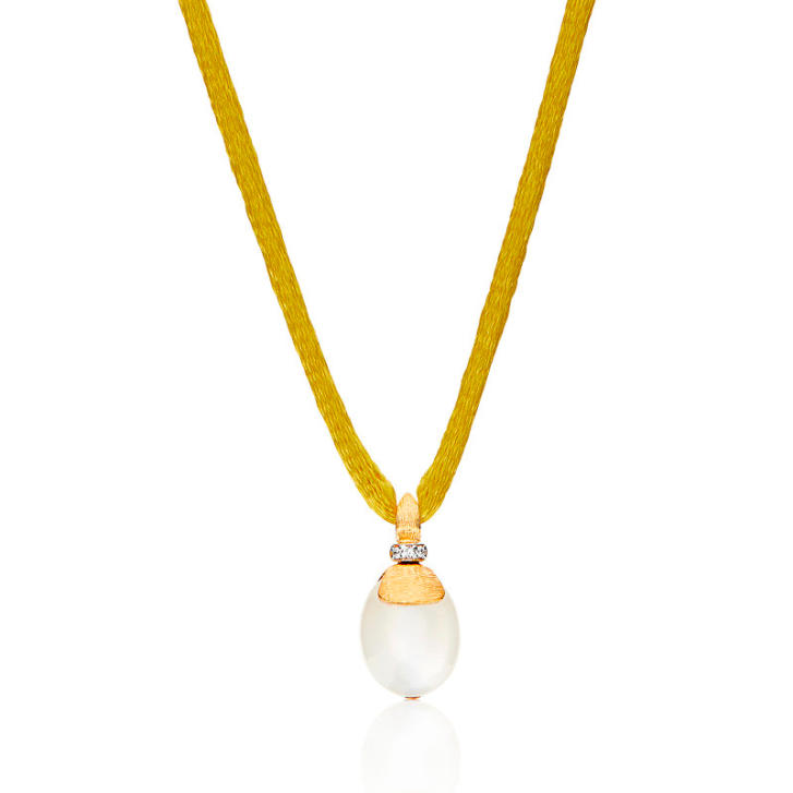 Amuleti Anhänger white Desert 750 Gelbgold mit Mondstein und Brillanten, klein