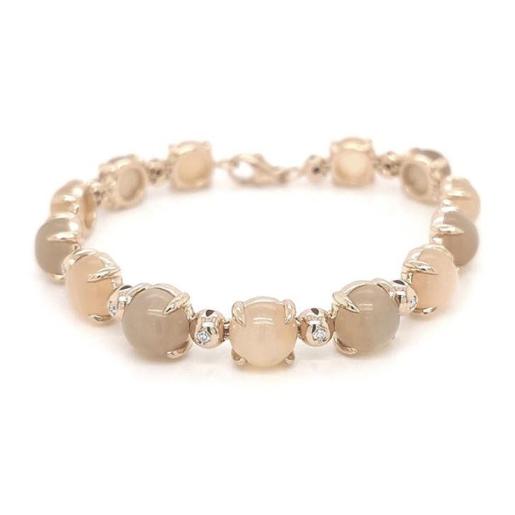 Argentum Collection Candy Armband 750 Roségold mit...